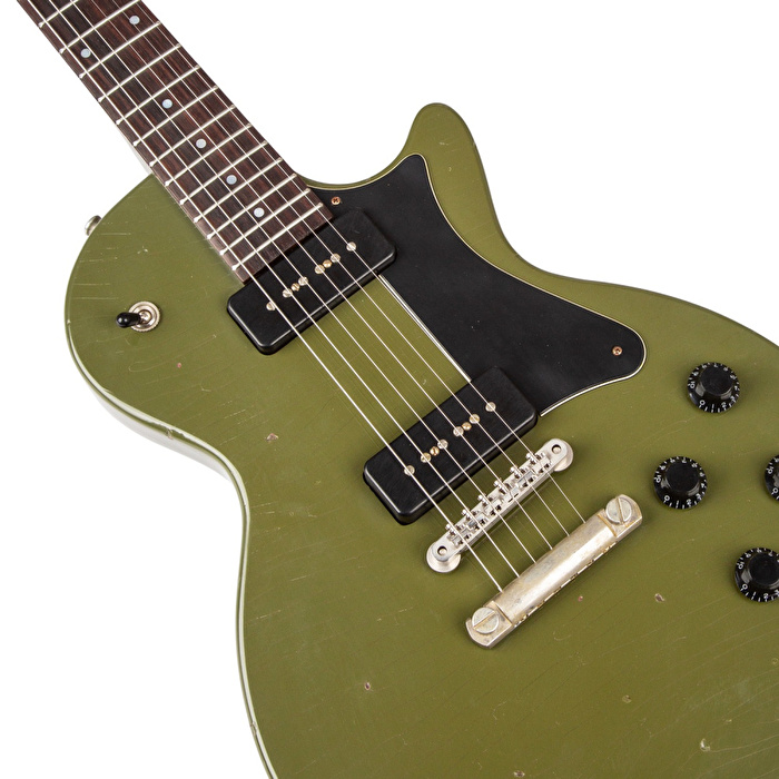 HERITAGE Custom Shop Core Collection H-137 P90 w/Case Olive Drab, Artisan Aged Elektro Gitar